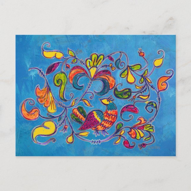 Carte Postale Oiseau du Nord de Russie (Devant)