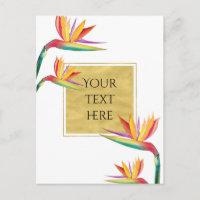 Oiseau du Paradis Elégant Mariage blanc or