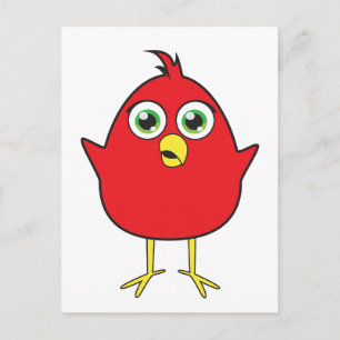 Carte Postale Oiseau rouge