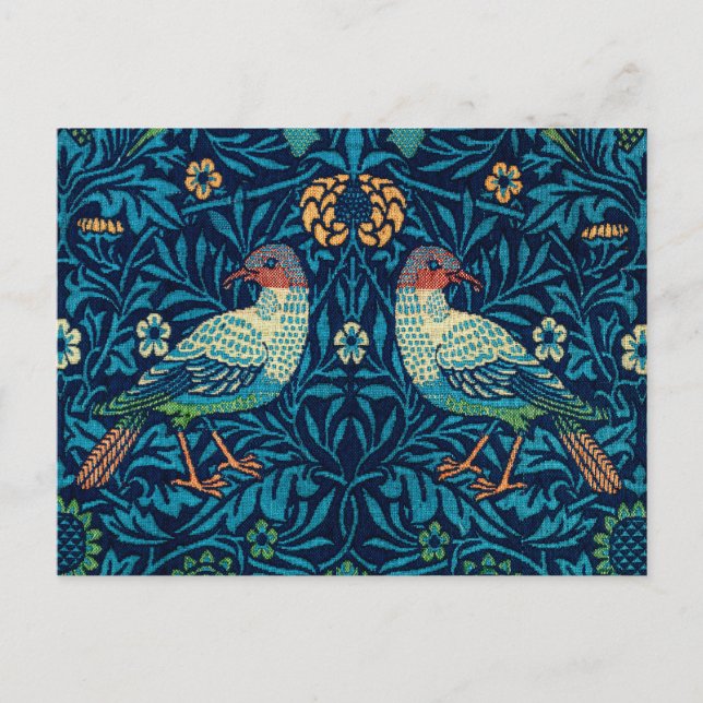 Carte Postale Oiseaux de William Morris (Devant)