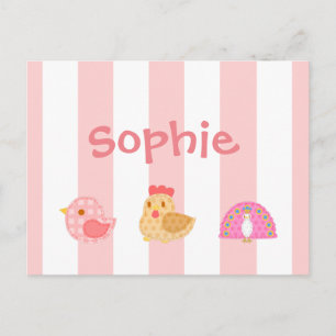 Carte Postale Oiseaux doux