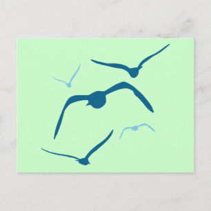 Carte Postale Oiseaux en vol