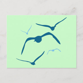 Carte Postale Oiseaux en vol