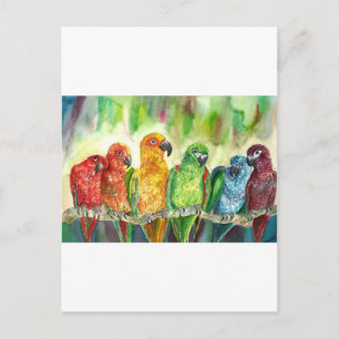 Carte Postale Oiseaux tropicaux
