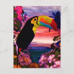 Carte Postale Oiseaux tropicaux 2 "Toucans"