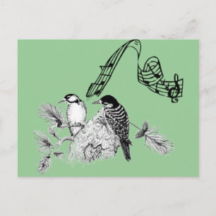 Carte Postale Oiseaux vintages