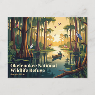 Carte Postale Okefenokee National Wildlife Refuge États-Unis