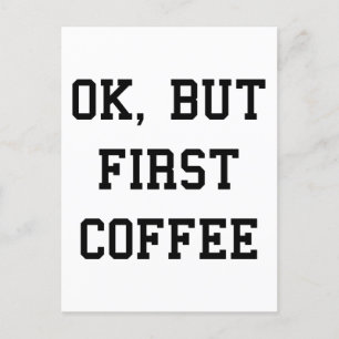 Carte Postale Oki, Mais Premier Café
