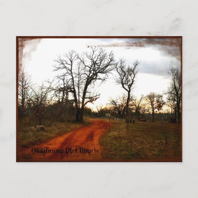 Carte Postale Oklahoma Back Roads (Devant)