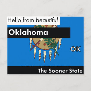 Carte Postale Oklahoma L'État Le Plus Tôt
