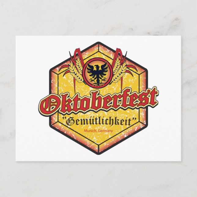 Carte Postale Oktoberfest - Design du Pentagone (Devant)