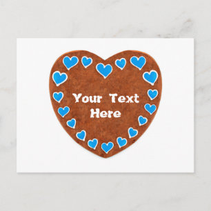 Carte Postale Oktoberfest Lebkuchen Herz mit Copy space für Text