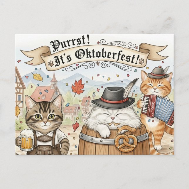 Carte Postale Oktoberfest Octoberfest Toast Postcard (Devant)