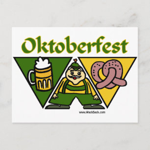 Carte postale Oktoberfest Pretzel