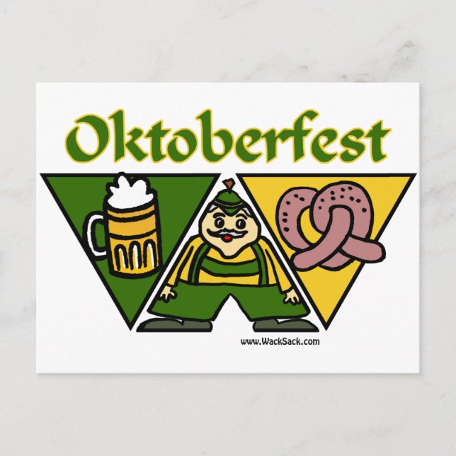 Carte postale Oktoberfest Pretzel (Devant)