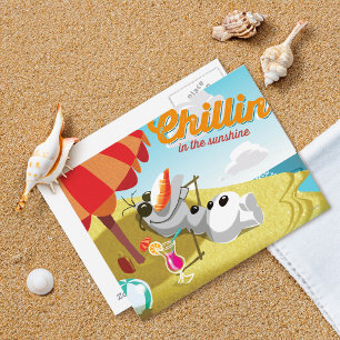 Carte Postale Olaf   Chillin' dans le soleil