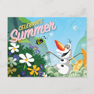 Carte Postale Olaf congelé   Célébrer l'été
