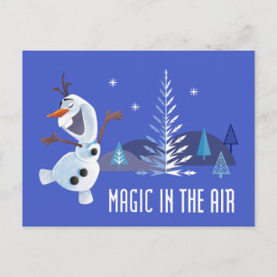 Carte Postale Olaf   La magie dans l'air