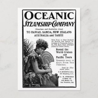 Carte Postale Old Advert Oceanship Company