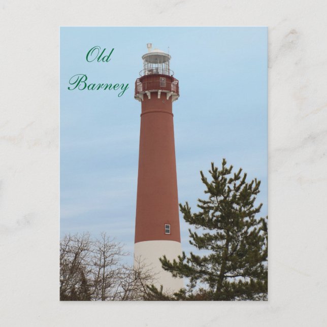 Carte Postale Old Barney Lighthouse NJ (Devant)