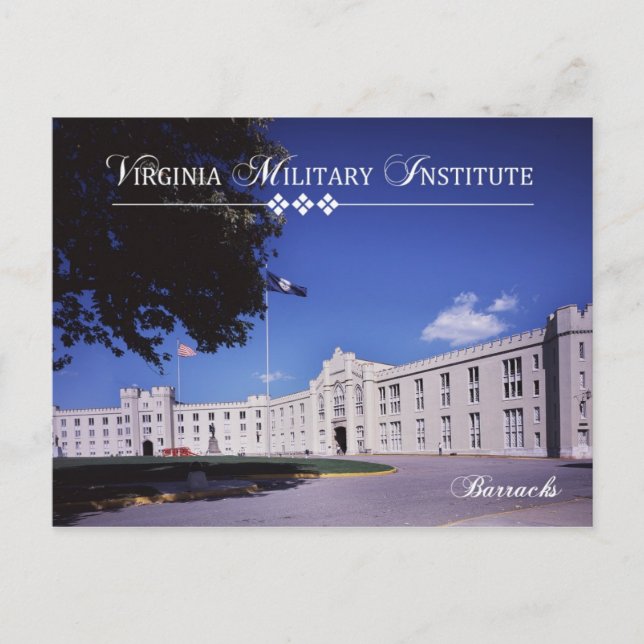Carte Postale Old Barracks, Virginia Military Institute (VMI) (Devant)