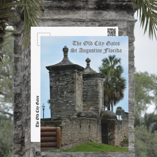 Carte Postale Old City Gates Historic St Augustine FL (Créateur téléchargé)