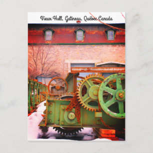 Carte Postale Old Factory Machinery Gears Wheels Vieux Hull