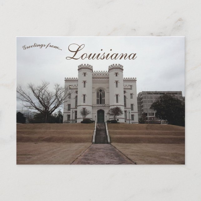 Carte Postale Old Louisiana State Capitol Baton Rouge Louisiane (Devant)
