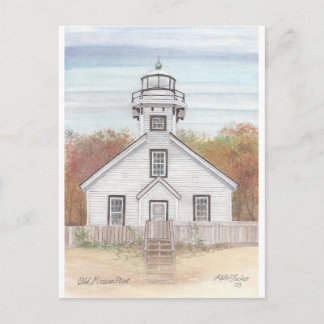 Carte Postale Old Mission Point Light House