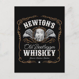 Carte Postale Old Moonshine Whiskey Étiquette AJOUTER PHOTO Nom 