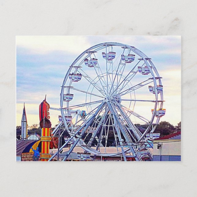 Carte Postale Old Orchard Beach Ferris Wheel Nouvelle-Angleterre (Devant)