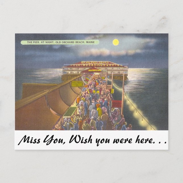 Carte Postale Old Orchard Beach, Maine (Devant)