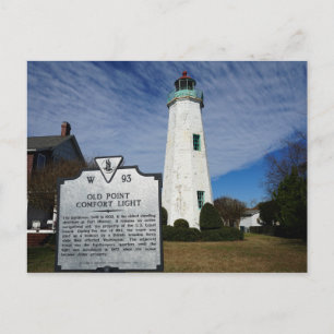 Carte Postale Old Point Comfort Lighthouse - Hampton, Virginia