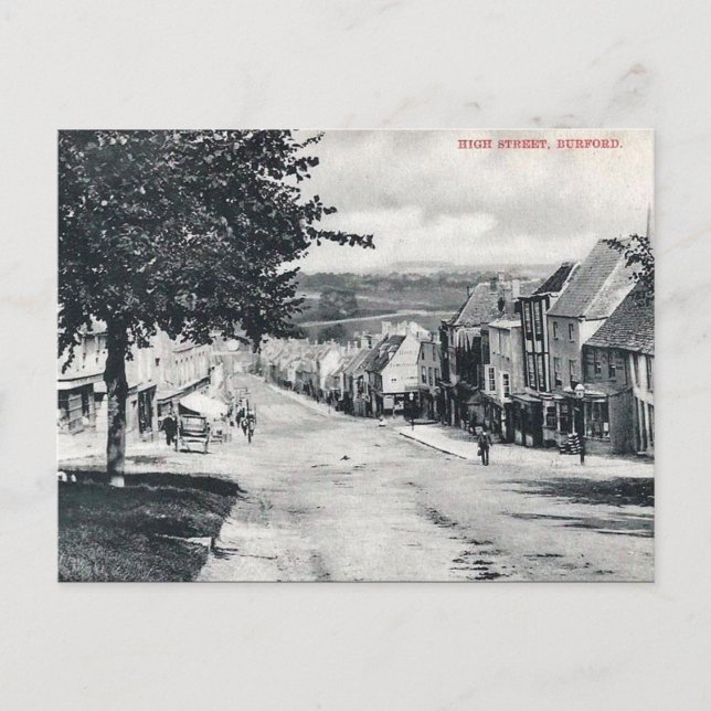 Carte Postale Old Postcard - Burford, Oxfordshire, Angleterre (Devant)