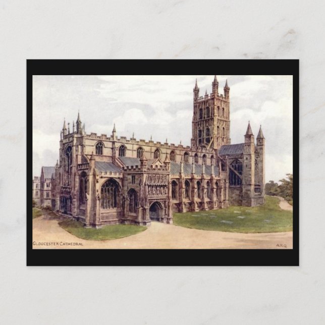Carte Postale Old Postcard - Cathédrale de Gloucester (Devant)
