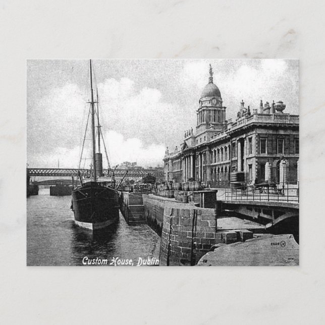 Carte Postale Old Postcard - Custom House, Dublin (Devant)