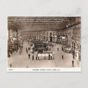 Carte Postale Old Postcard - gare de Waterloo, Londres