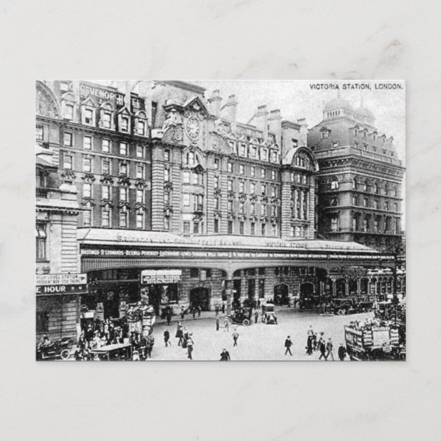 Carte Postale Old Postcard - gare Victoria, Londres (Devant)