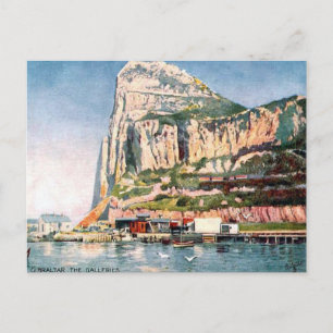 Carte Postale Old Postcard - Gibraltar - Galeries