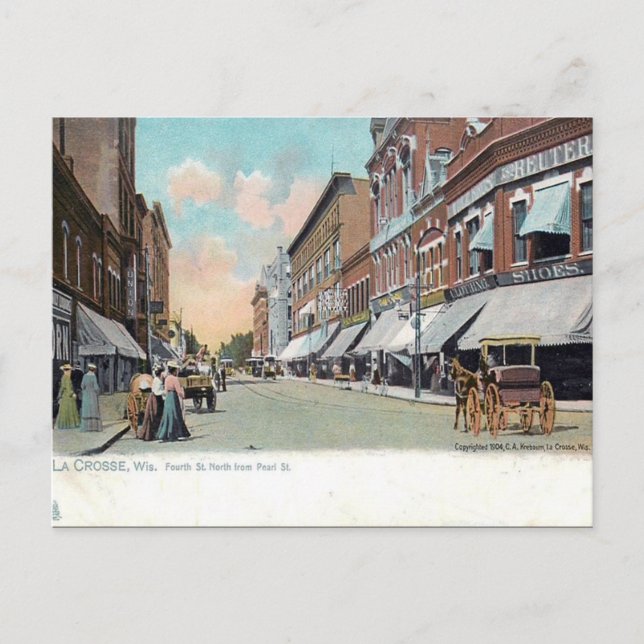 Carte Postale Old Postcard - La Crosse, Wisconsin, USA (Devant)