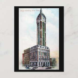 Carte Postale Old Postcard - Singer Building, New York, 1911