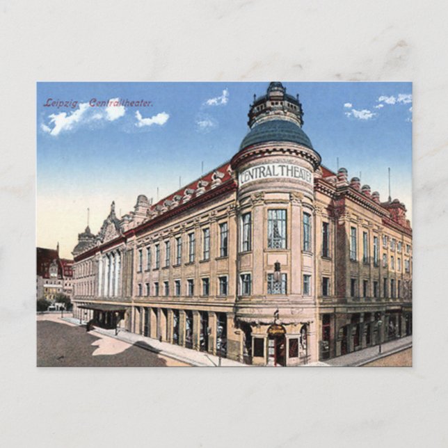 Carte Postale Old Postcard - Théâtre Central, Leipzig (Devant)