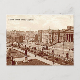 Carte Postale Old Postcard - William Brown Street, Liverpool