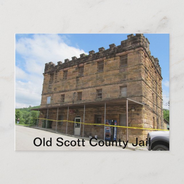 Carte Postale Old Scott County Jail à Huntsville, TN (Devant)