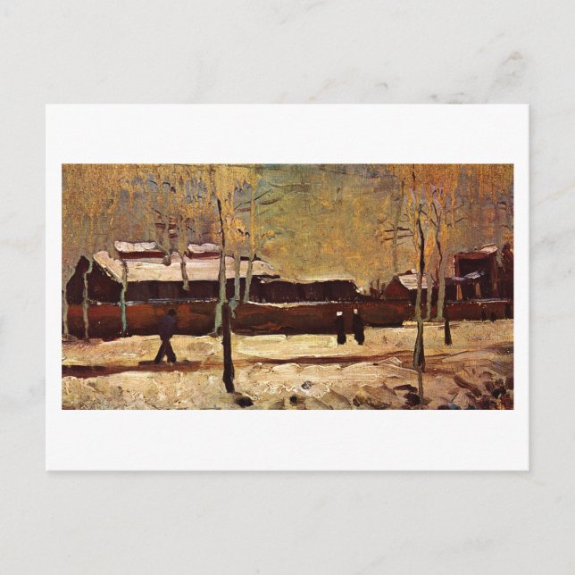 Carte Postale Old Station at Eindhoven, Vincent van Gogh (Devant)