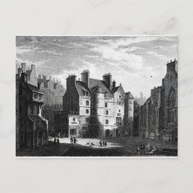 Carte Postale Old Tolbooth, Édimbourg (Devant)