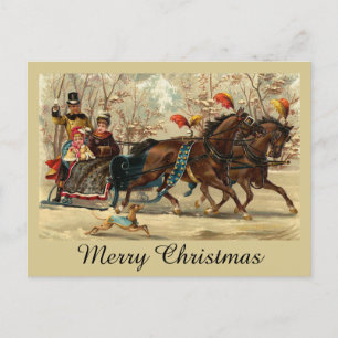 Carte Postale Older and Younger Sisters Ride - Mary Evans