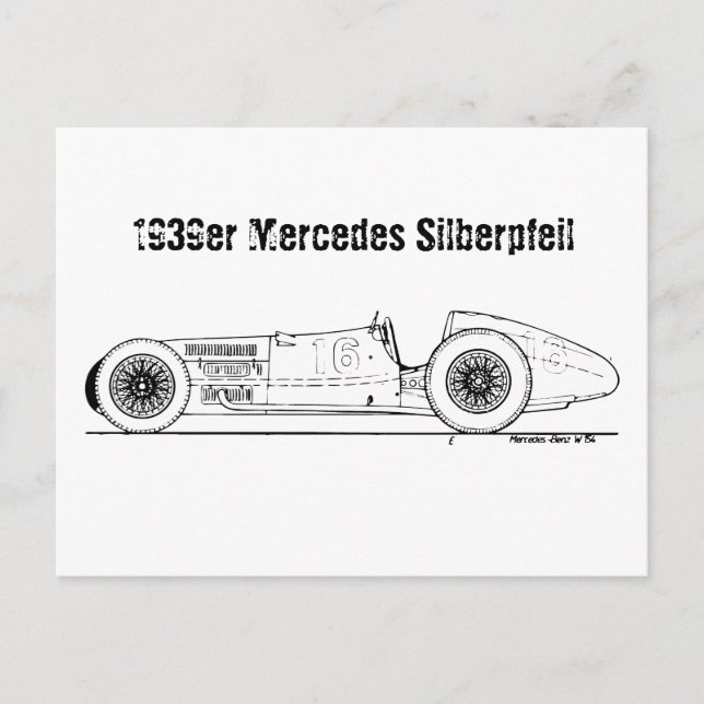 Carte Postale Oldtimer 1939 Allemagne (Devant)