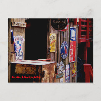 Carte Postale OldWest, Fort Worth Stockyards Bar