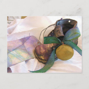 Carte Postale Ole Time Baby Shoe & Locket